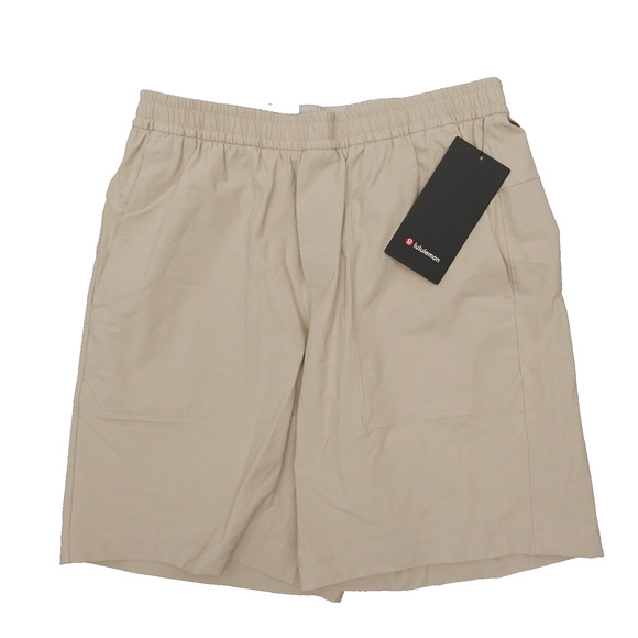 New Lululemon Mens M Medium Bowline Short 8" Length Versatwill MOVT Tan - Picture 1 of 12